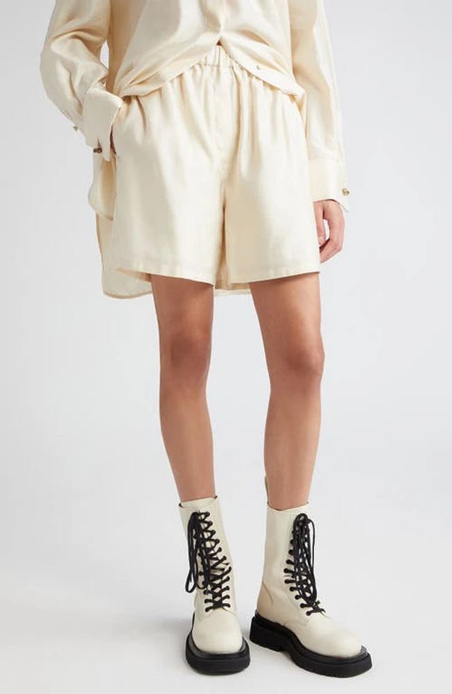 Max Mara Piadena Cotton Sateen Shorts at Nordstrom