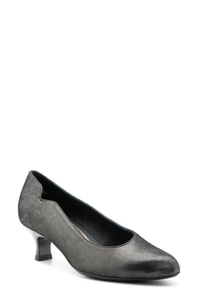 ara Kat Kitten Heel Pump Black Shimmer at Nordstrom,