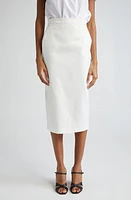 Max Mara Zulia Denim Pencil Skirt White at Nordstrom,