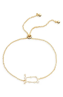 Sterling Forever Zodiac Bracelet in Gold Gemini at Nordstrom