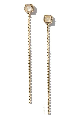 MIRANDA FRYE Florence Moonstone Linear Earrings in Gold at Nordstrom