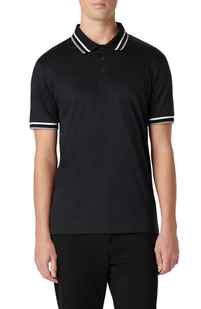 Bugatchi Tipped Short Sleeve Cotton Polo at Nordstrom,