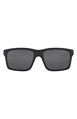 Oakley Mainlink 61mm Rectangular Sunglasses in Matte Black at Nordstrom