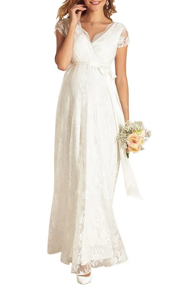 Tiffany Rose Eden Lace Maternity Gown in Ivory Dream at Nordstrom