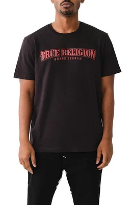 True Religion Brand Jeans Relaxed Fit Logo Graphic T-Shirt Jet Black at Nordstrom,