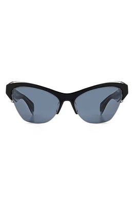 rag & bone 61mm Cat Eye Sunglasses in Black Grey/Grey at Nordstrom