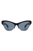 rag & bone 61mm Cat Eye Sunglasses in Black Grey/Grey at Nordstrom