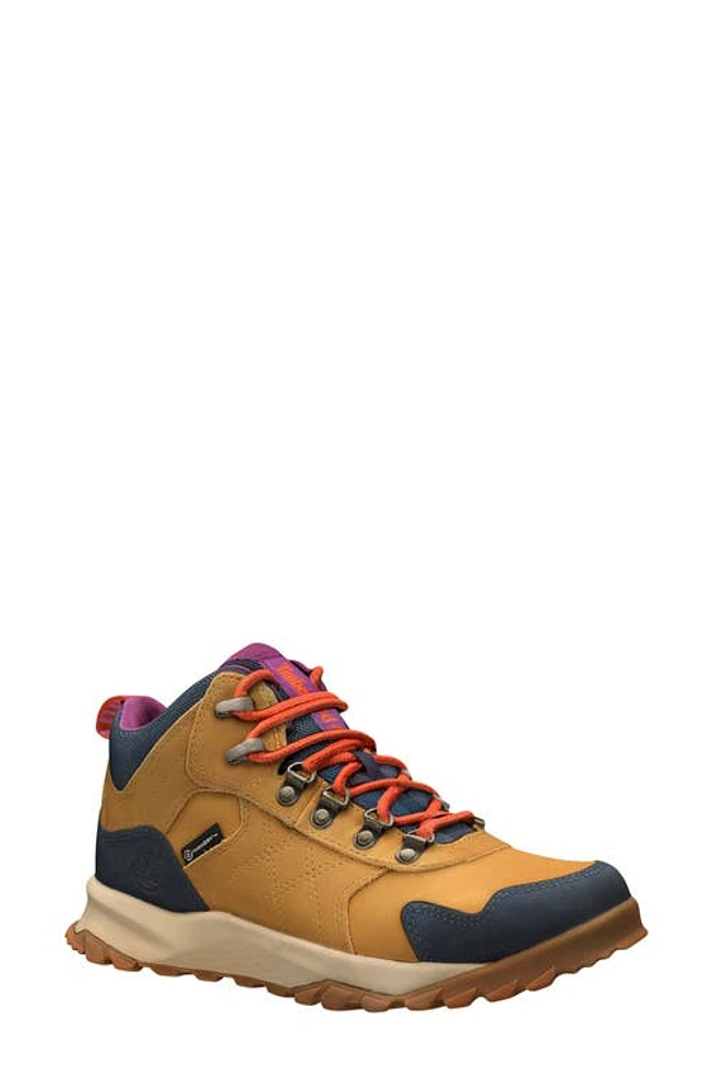 Timberland Lincoln Peak Mid Waterproof Hiking Boot Wheat Leather at Nordstrom,