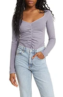 BDG Urban Outfitters Ruched Long Sleeve Top at Nordstrom,