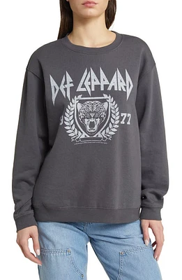 Vinyl Icons Def Leppard Fleece Graphic Sweatshirt Washed Black at Nordstrom,