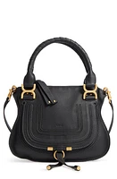 Chloé Small Marcie Leather Satchel in Black at Nordstrom