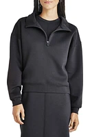 Splendid Caprice Quarter Zip Sweatshirt in Lead at Nordstrom, Size Medium