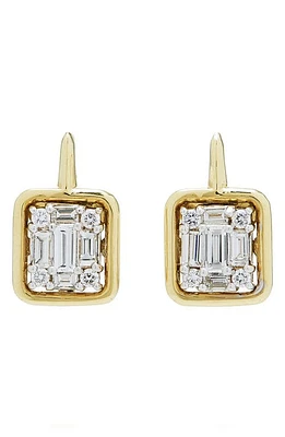 Mindi Mond Clarity Framed Diamond Drop Earrings in 18K Yellow Gold at Nordstrom