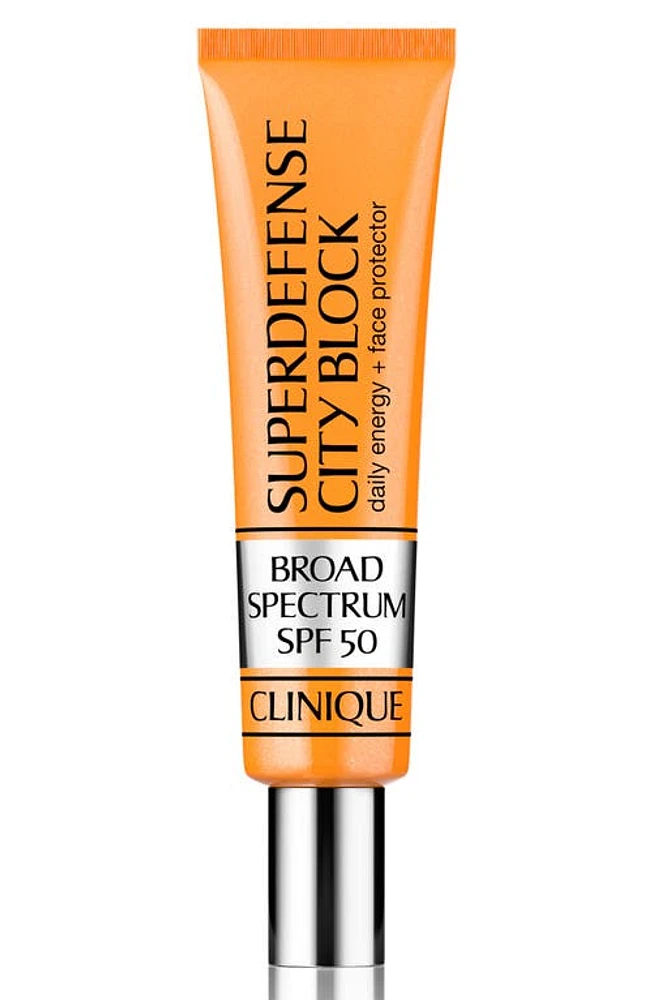 Clinique Superdefense City Block Broad Spectrum SPF 50 Daily Energy + Face Protector at Nordstrom