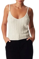 Sam Edelman Emilia Cable Stitch Sweater Camisole Oatmeal at Nordstrom,