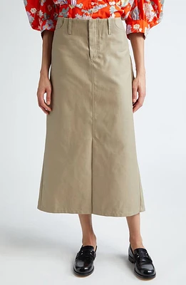 Meryll Rogge Draped Back Cotton A-Line Skirt in Clay at Nordstrom, Size 6 Us