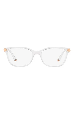 Dolce & Gabbana 53mm Butterfly Optical Glasses in Crystal at Nordstrom