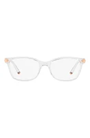 Dolce & Gabbana 53mm Butterfly Optical Glasses in Crystal at Nordstrom