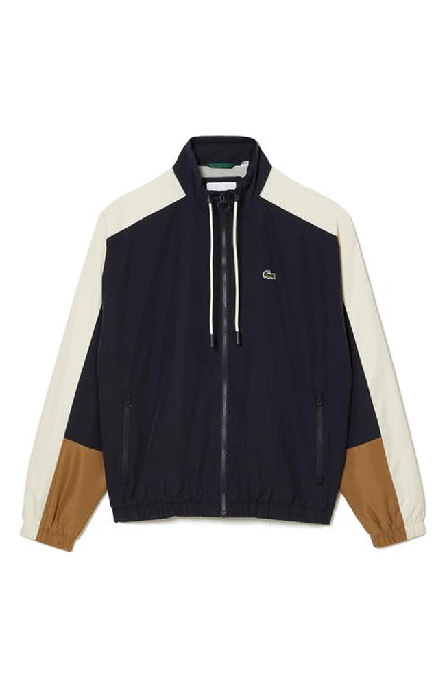 Lacoste Colorblock Zip Jacket Rhi Abimes/Cookie-Laponie at Nordstrom,