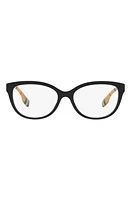 burberry Esme 54mm Square Optical Glasses in Matte Black at Nordstrom