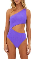 Beach Riot Celine Cutout One-Shoulder One-Piece Swimsuit Ultra Violet at Nordstrom,