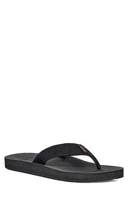 Teva Reflip Flip Flop in Teva Textural Black/Grey at Nordstrom, Size 12