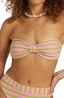 Billabong Hightides Tanlines Betty Strapless Bikini Top Pink Multi at Nordstrom,