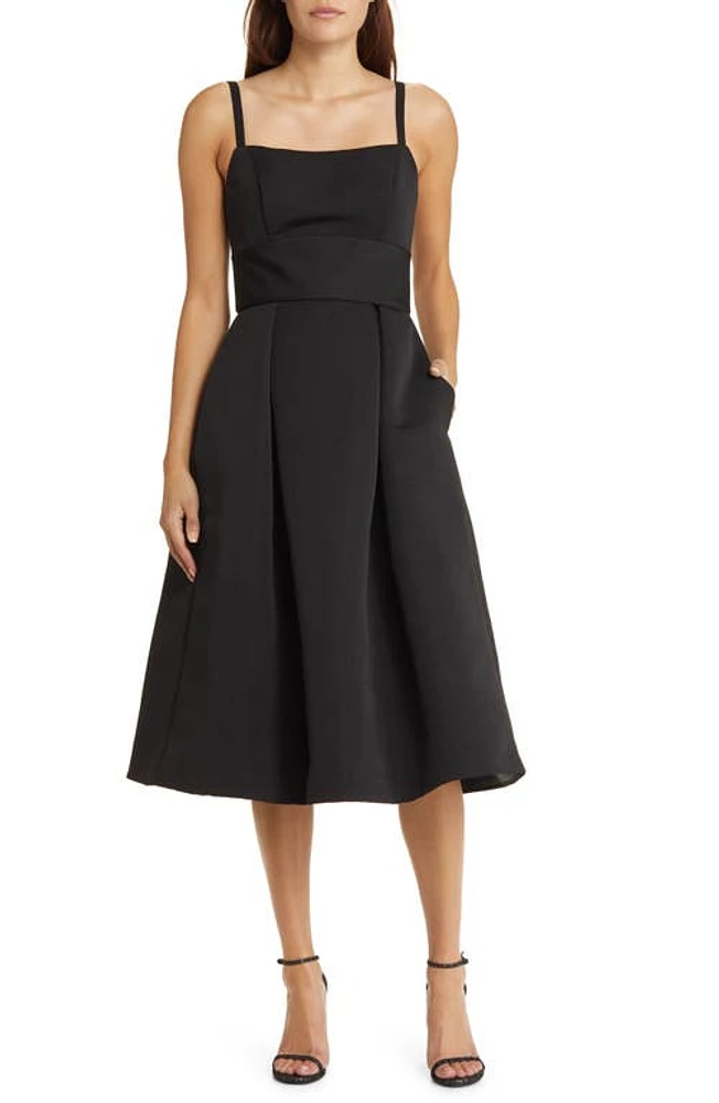 Amsale Faille Cocktail Midi Dress at Nordstrom,