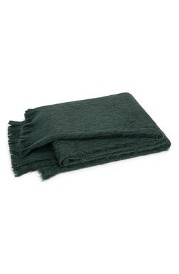 Matouk Bruno Alpaca & Merino Wool Throw Blanket in Forest at Nordstrom