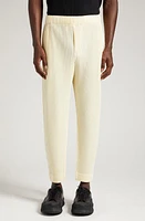 Homme Plissé Issey Miyake Montly Colors Pleated Pants in 51-Lt. yellow at Nordstrom, Size 3