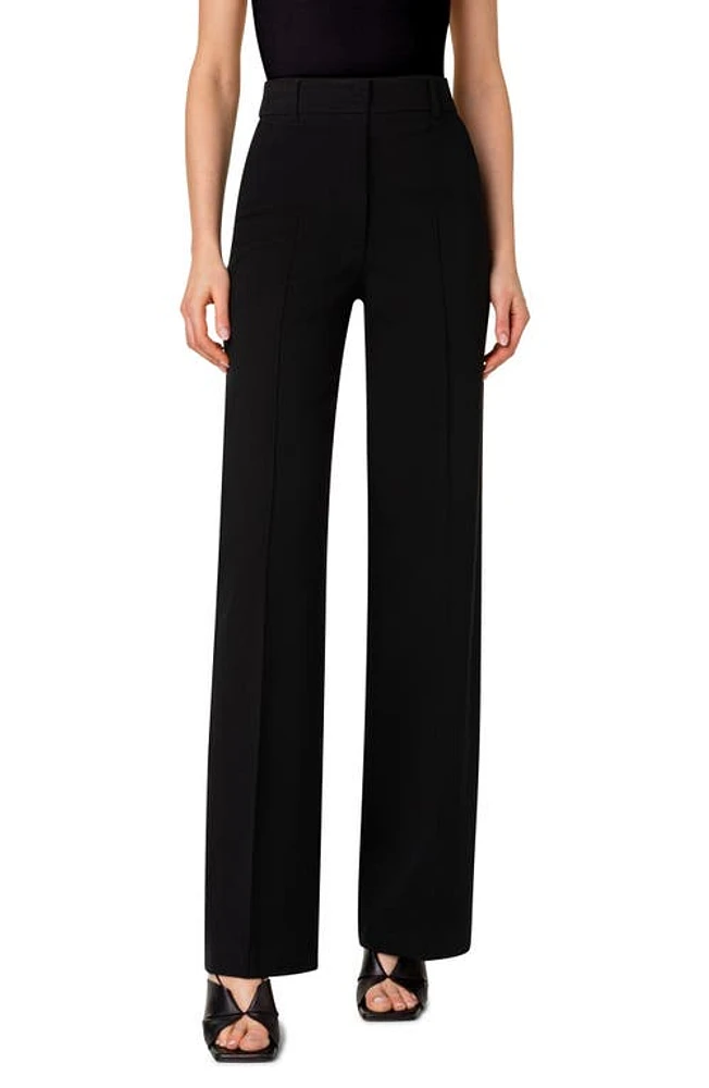 Akris punto Chiaro Jersey Straight Leg Pants 009 Black at Nordstrom,