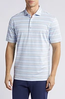 johnnie-O Coope Stripe Performance Golf Polo Seal at Nordstrom,