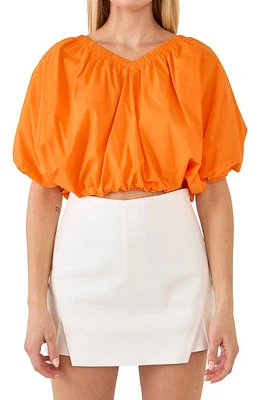 Endless Rose Puff Crop Blouse at Nordstrom,