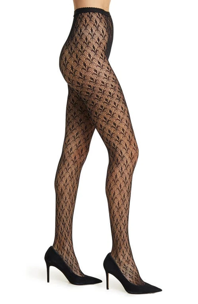 Stems Garden Fishnet Tights in Black at Nordstrom