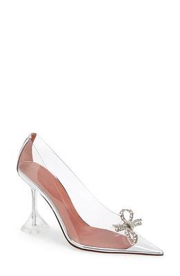 Amina Muaddi Rosie Glass Pointed Toe Pump Pvc Transparent at Nordstrom,