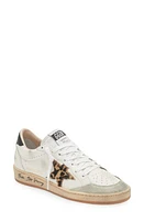 Golden Goose Ball Star Low Top Sneaker White/Ice/Beige Brown Leo at Nordstrom,