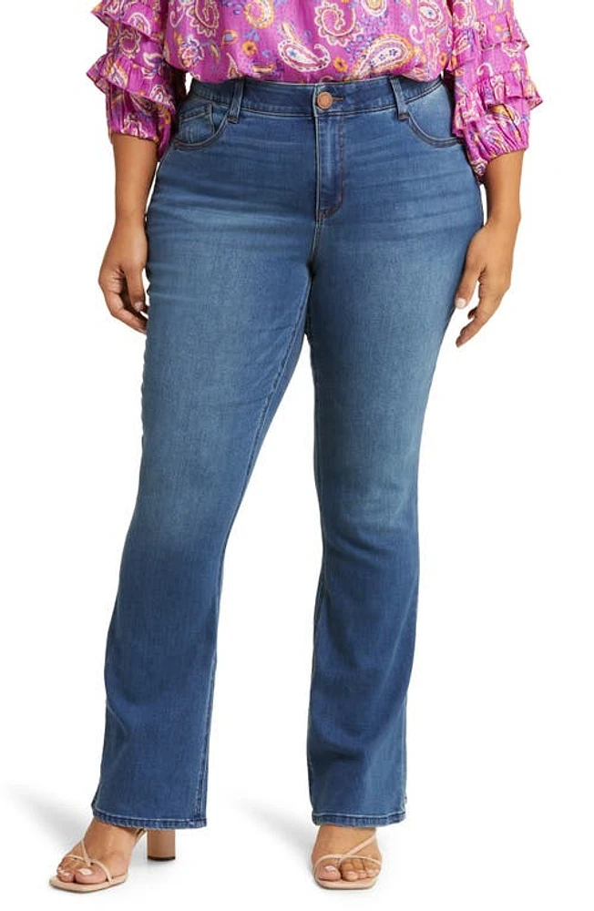 Wit & Wisdom 'Ab'Solution High Waist Itty Bitty Bootcut Jeans Blue at Nordstrom,