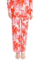 WAYF Brielle Floral Pants Pink Hibiscus at Nordstrom,