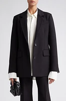 Proenza Schouler Stretch Virgin Wool Jacket Black at Nordstrom,