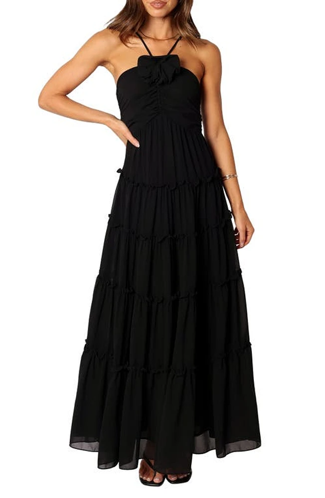 Petal & Pup Dottie Maxi Dress Black at Nordstrom,