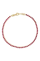 Bony Levy El Mar Ruby Tennis Bracelet in 18K Yellow Gold at Nordstrom, Size 7