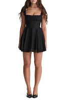 HOUSE OF CB Kaia Lace Trim Fit & Flare Minidress at Nordstrom,