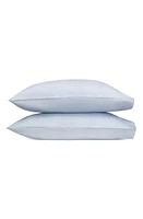 Matouk Jasper Set of 2 Cotton Sateen Pillowcases in Hazy Blue at Nordstrom