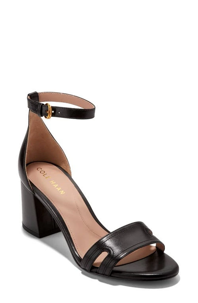 Cole Haan Adelaine Ankle Strap Sandal Black Leather at Nordstrom,