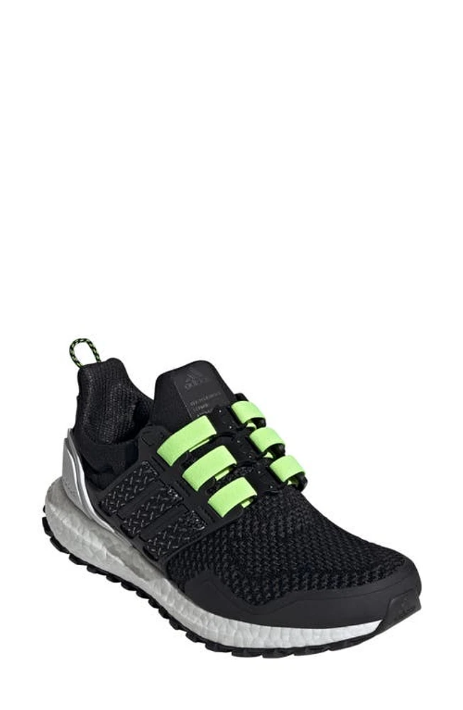 adidas Ultraboost 1.0 Stealth Sneaker Black/Black/Lucid Lemon at Nordstrom,