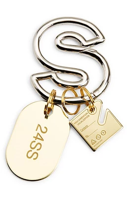 Sacai S Carabiner Logo Charms Key Ring in Silver at Nordstrom