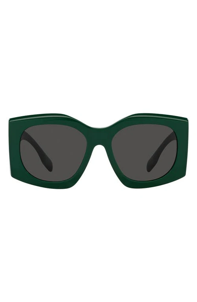 burberry Madeline 55mm Irregular Sunglasses in Green at Nordstrom