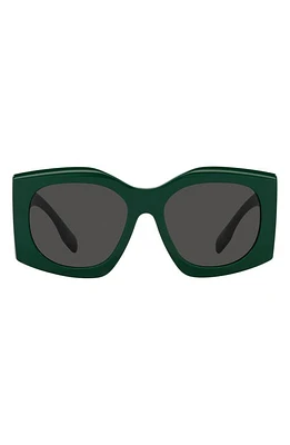 burberry Madeline 55mm Irregular Sunglasses in Green at Nordstrom