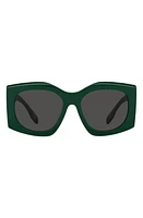 burberry Madeline 55mm Irregular Sunglasses in Green at Nordstrom