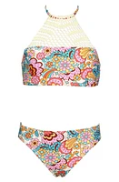 Hobie Kids' Beach Crochet Two-Piece Swimsuit Multi at Nordstrom,